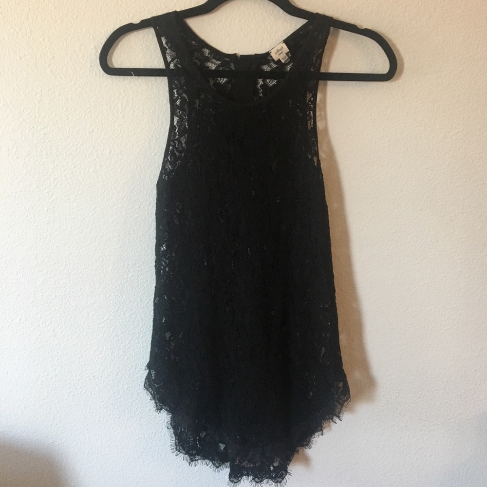 Aritzia Black Lace Tank - XS